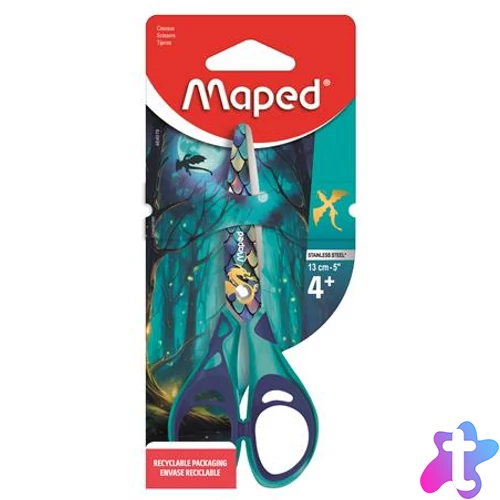 Olló, iskolai, 13 cm, MAPED „Dragon sárkány”