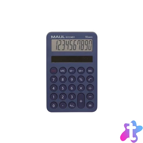 Számológép, asztali, 10 számjegy, MAUL "Eco MD 1", kék