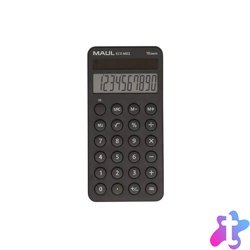 Számológép, asztali, 10 számjegy, MAUL "Eco MD 2", fekete