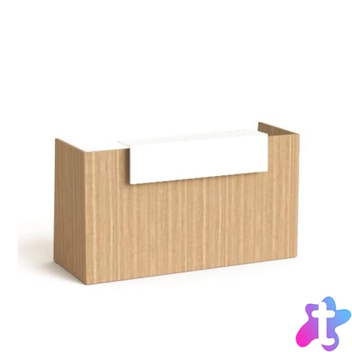 Recepciós asztal, 190x64,5 cm, MAYAH "Freedom SV-92", kőris