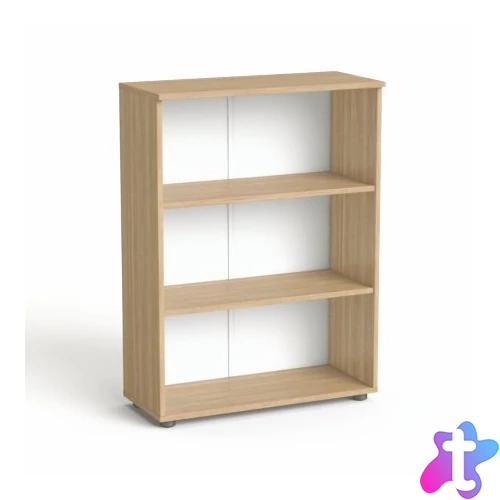 Szekrény, 3 rendező magas, nyitott, polcokkal, MAYAH "Freedom SV-07", kőris