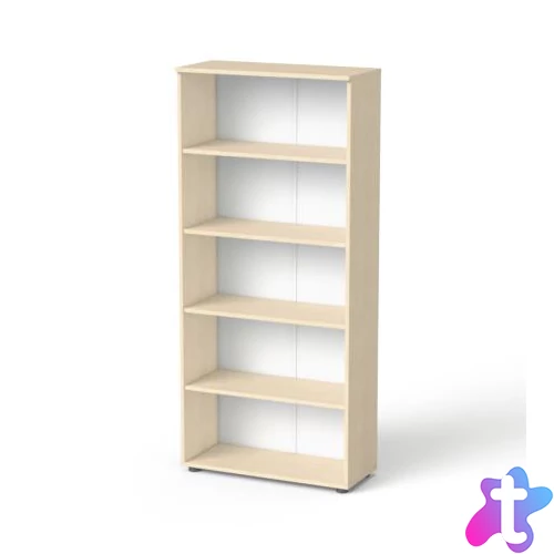 Szekrény, 5 rendező magas, nyitott, polcos, MAYAH "Freedom SV-02", juhar