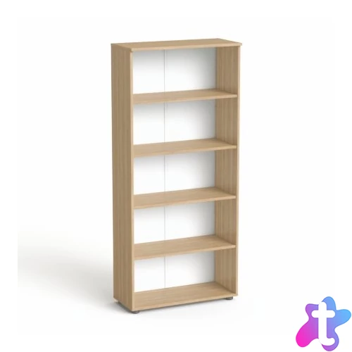 Szekrény, 5 rendező magas, nyitott, polcos, MAYAH "Freedom SV-02", kőris