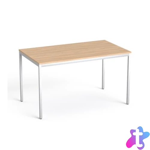 Általános asztal fémlábbal, 75x130 cm, MAYAH "Freedom SV-38",  tölgy
