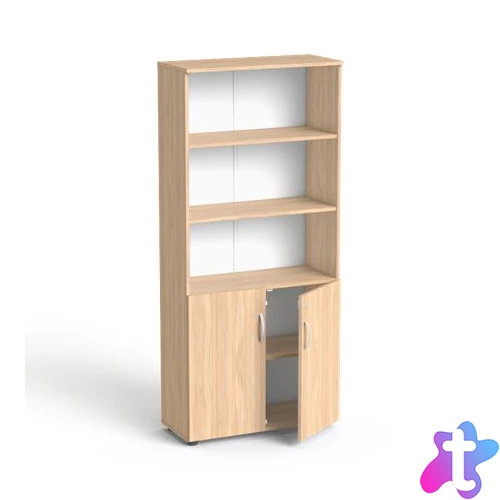 Szekrény, 5 rendező magas, kombinált, polcos, MAYAH "Freedom SV-04",  tölgy