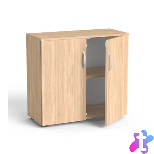 Szekrény, 2 rendező magas, kétajtós, polcokkal, MAYAH "Freedom SV-10",  tölgy