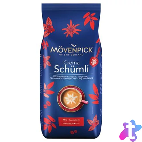 Kávé, pörkölt, szemes, 1000 g, MÖVENPICK "Schümli"
