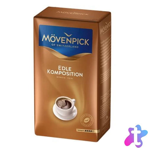 Kávé, pörkölt, őrölt, vákuumos csomagolásban, 500 g, MÖVENPICK "Edle Komposition"
