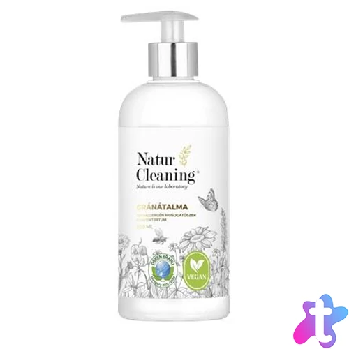Mosogatószer koncentrátum, pumpás, 500 ml, NATURCLEANING, gránátalma