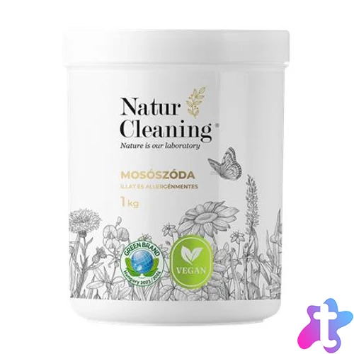 Mosószóda, illat- és allergénmentes, 1 kg, NATURCLEANING