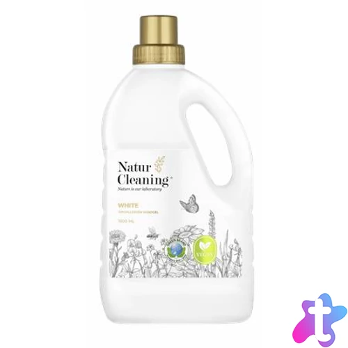 Mosógél, hipoallergén, fehér ruhákhoz, 1,5 l, NATURCLEANING "White"