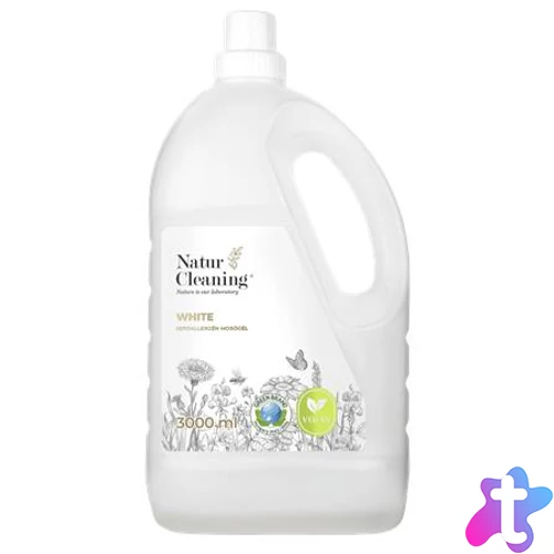 Mosógél, hipoallergén, fehér ruhákhoz, 3 l, NATURCLEANING "White"