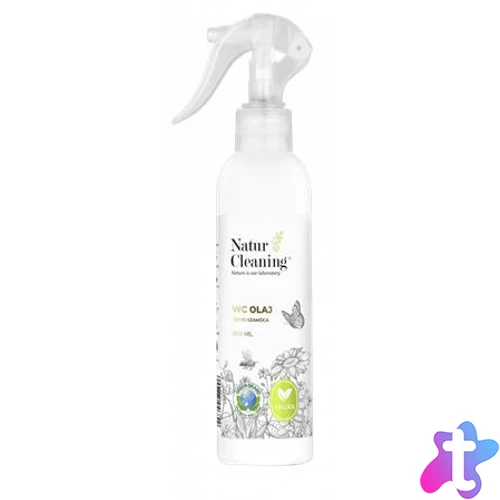WC olaj, pumpás, 200 ml, NATURCLEANING, szamóca