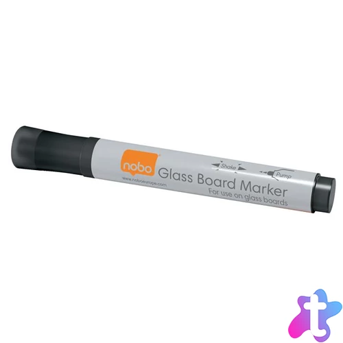 Üvegtábla marker, NOBO, fekete
