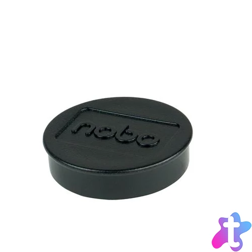 Mágneskorong, erős, 38 mm, 10 db, NOBO, fekete