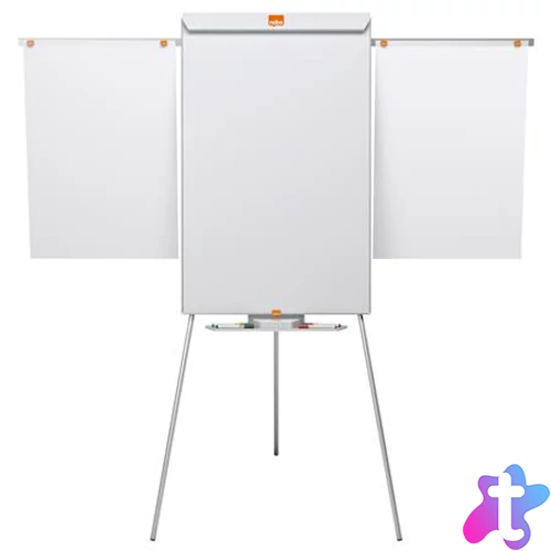 Flipchart tábla, mágneses felület, 2 db segédkarral, 68x100,5 cm, NOBO "Essentials", fehér