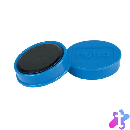 Korong mágnes, fehértáblához, 30 mm, 4 db, NOBO, kék