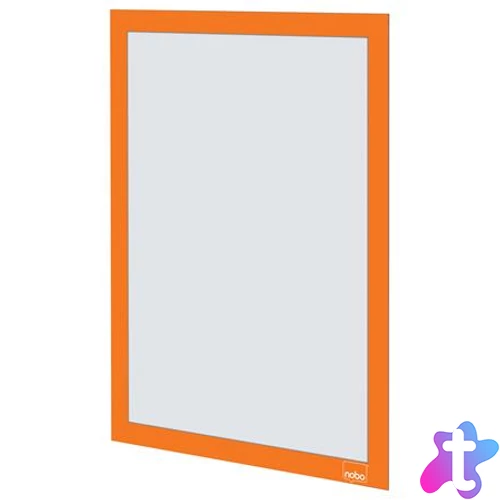 Posztertábla, fali, A4 méret, műanyag keret, 2 db, NOBO, narancs