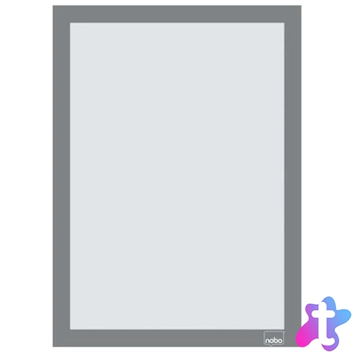 Posztertábla, fali, A4 méret, műanyag keret, 2 db, NOBO, ezüst