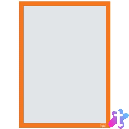 Posztertábla, fali, A3 méret, műanyag keret, 2 db, NOBO, narancs