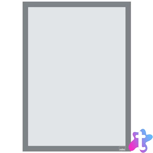 Posztertábla, fali, A3 méret, műanyag keret, 2 db, NOBO, ezüst
