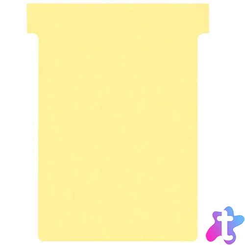 T-kártya tervezőtáblához, 3-as méret, NOBO, sárga
