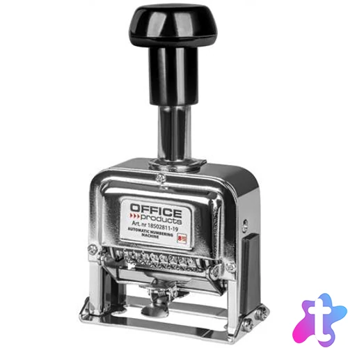 Sorszámbélyegző, automata, fém, 8 karakter, OFFICE PRODUCT
