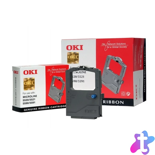 01126301 Festékszalag ML 5520, 5521, 5590 nyomtatókhoz, OKI, fekete