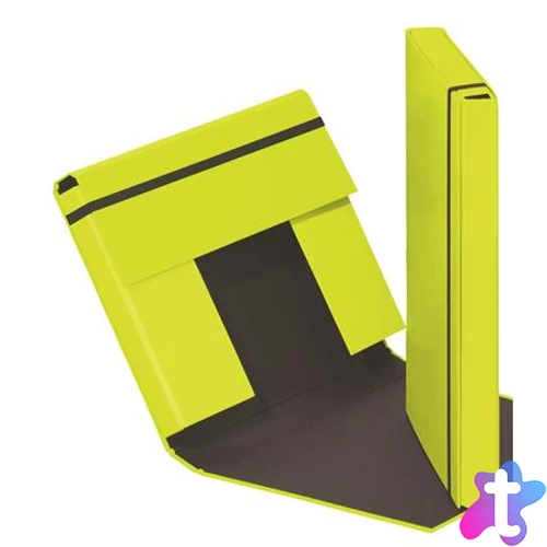 Füzetbox, A4, 40 mm, karton, PAGNA "Trend", lime zöld