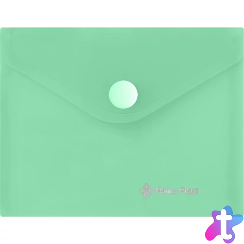 Irattartó tasak, A7, PP, patentos, 160 mikron, PANTA PLAST, pasztellzöld
