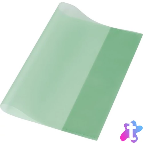 Füzet- és könyvborító, A5, PP, 80 mikron, narancsos felület, PANTA PLAST, zöld