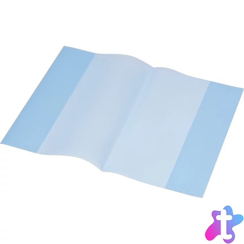 Füzet- és könyvborító, A5, PP, 80 mikron, narancsos felület, PANTA PLAST, kék