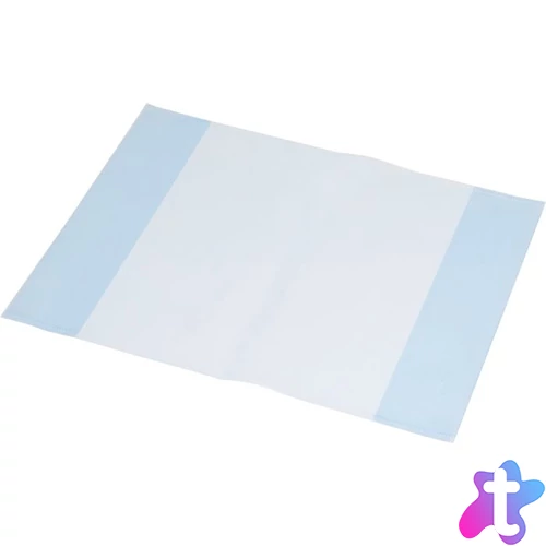 Füzet- és könyvborító, A4, PP, 80 mikron, narancsos felület, PANTA PLAST, kék