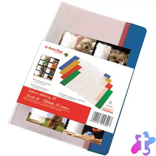 Füzet- és könyvborító + füzetcímke, A5, PVC, PANTA PLAST