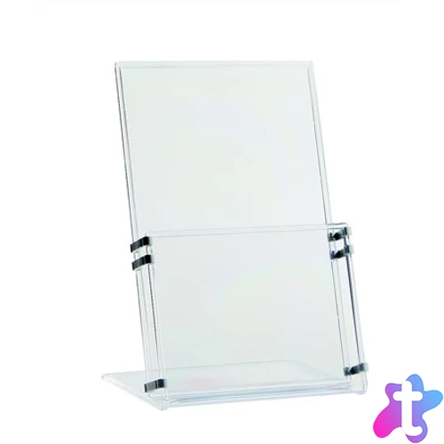 Prospektustartó, asztali, A5, PANTA PLAST