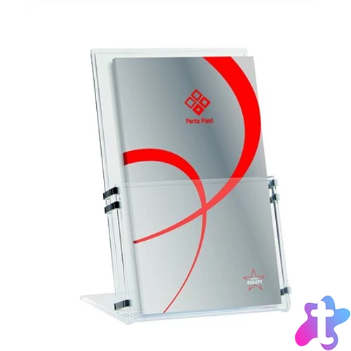 Prospektustartó, asztali, A4, PANTA PLAST