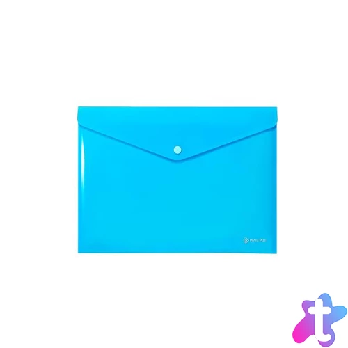 Irattartó tasak, A4, PP, patentos, PANTA PLAST, neon kék