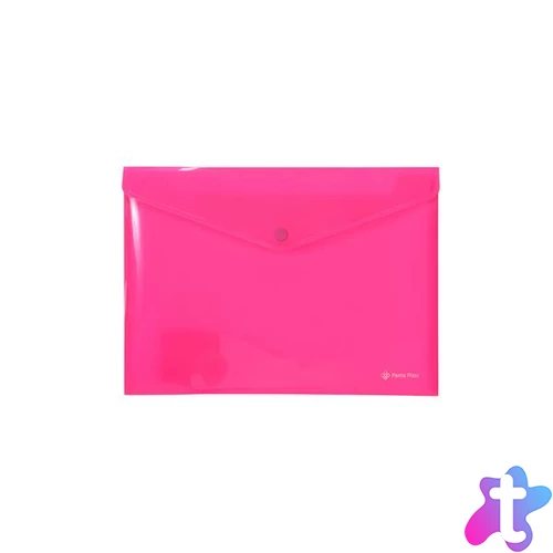 Irattartó tasak, A4, PP, patentos, PANTA PLAST, neon pink