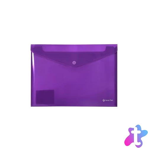 Irattartó tasak, A4, PP, patentos, PANTA PLAST, neon lila