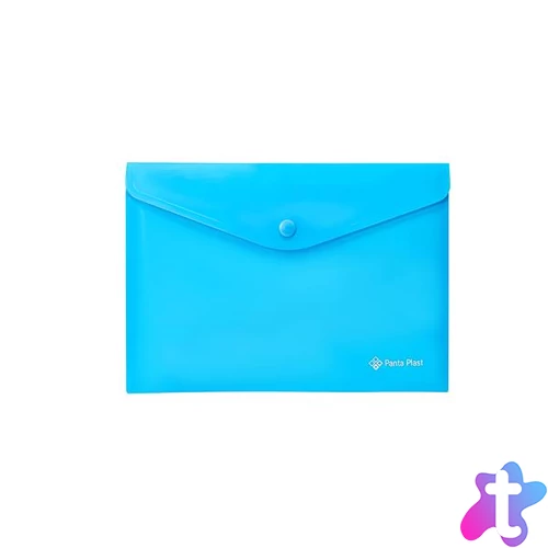 Irattartó tasak, A5, PP, patentos, PANTA PLAST, neon kék