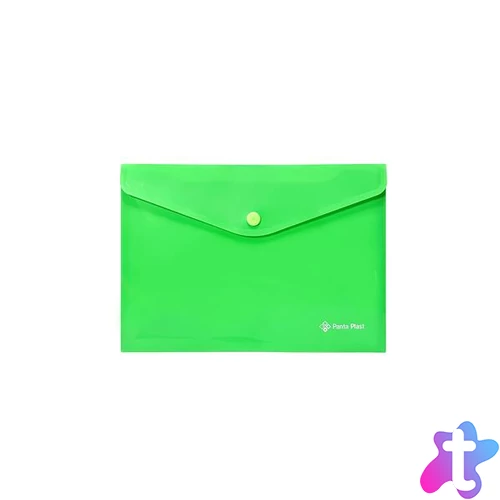 Irattartó tasak, A5, PP, patentos, PANTA PLAST, neon zöld