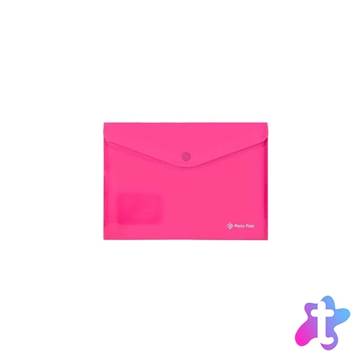 Irattartó tasak, A5, PP, patentos, PANTA PLAST, neon pink
