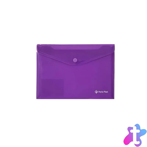 Irattartó tasak, A5, PP, patentos, PANTA PLAST, neon lila