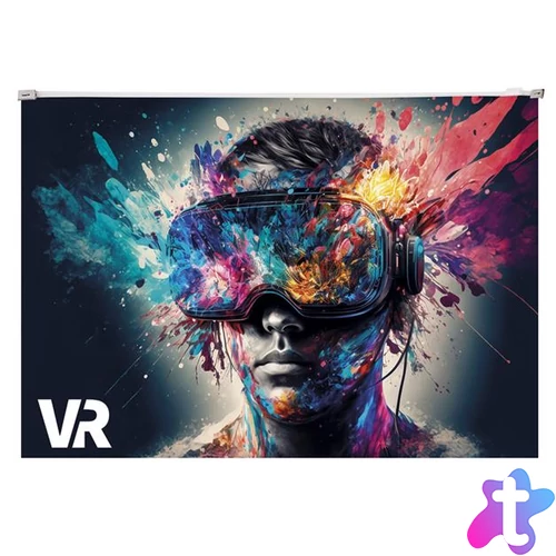 Irattartó tasak, A4, PP, cipzáras, 180 mikron, PANTA PLAST "VR"