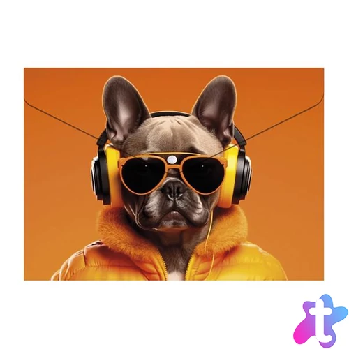 Irattartó tasak, A4 PP, patentos, 180 mikron, PANTA PLAST "Cool dog"