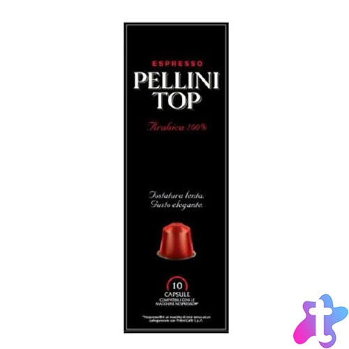 Kávékapszula, Nespresso® kompatibilis, 10 db, PELLINI, "Top"