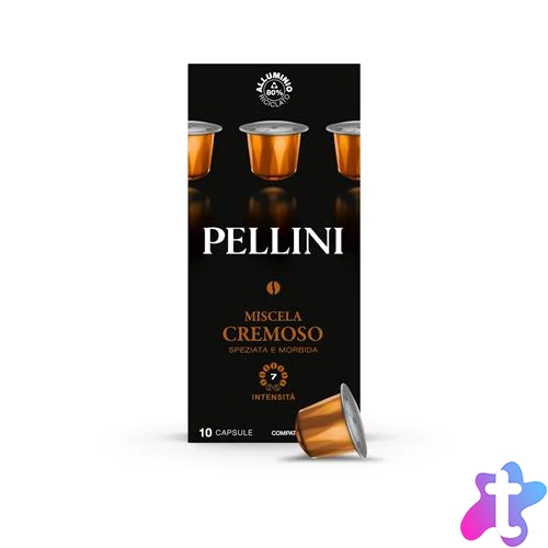 Kávékapszula, Nespresso® kompatibilis, 10 db,  PELLINI, "Cremoso"