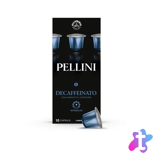 Kávékapszula, Nespresso® kompatibilis, 10 db, PELLINI, "Top koffeinmentes"