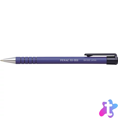 Golyóstoll, 0,7 mm, nyomógombos, PENAC "RB-085B", kék