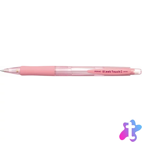 Nyomósirón, 0,5 mm, rózsaszín tolltest, PENAC "SleekTouch"
